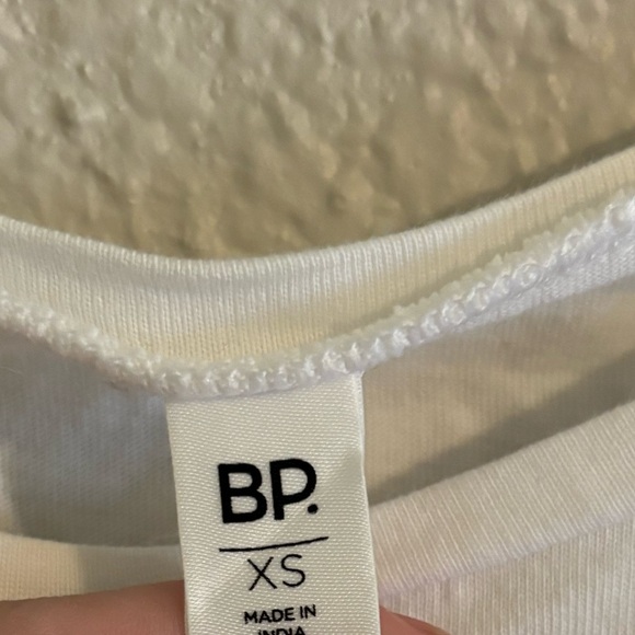 BP White Short Sleeve Ruffle Tee - Picture 3 of 4